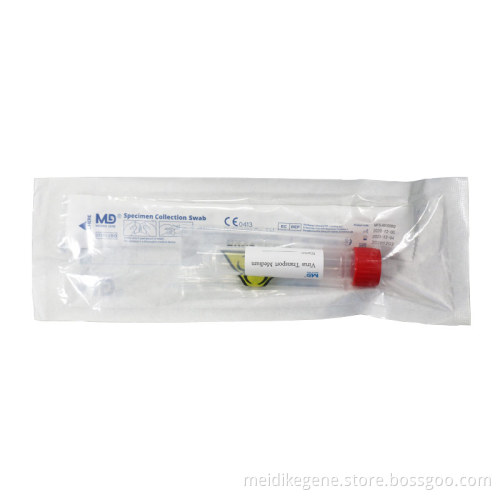 10ml VTM Kits with Throat or Nasal Swab Virus Sampling Kit with Inactivated Type